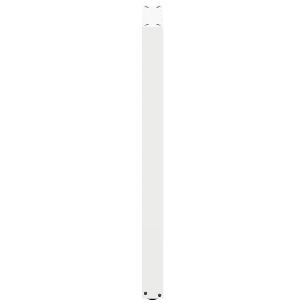 Vidaxl Nogi Do Stolika Kawowego, 2 Szt., Białe, 60X(100-101) Cm, Stal