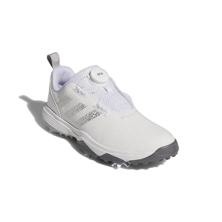 New adidas Codechaos 22 BOA Golf Cloud White Silver Metallic Grey Two GS GX3945