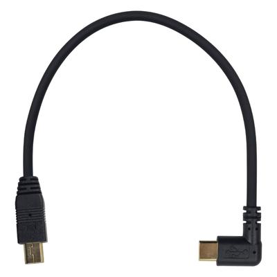 Mini USB To Type C Adapter Converter Cable for Camera Phone OTG Cable 90 Degree USB 3.1 Type C Male To Mini USB Transfer