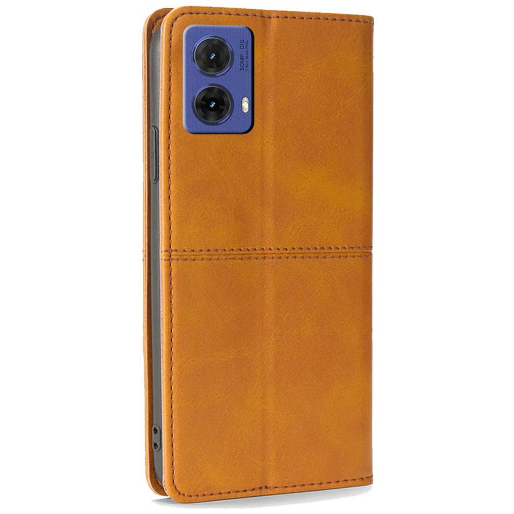 For Motorola Moto G85 5G/S50 Neo 5G Case Card Slots Cowhide Texture Phone Leather Cover