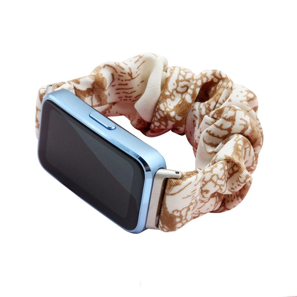 

Colorful Scrunchie Strap for Huawei Band 10/ 9/8 Wristband Cute Printed Elastic Loop Watchband Women for Huawei Band 10 Bracelet Pattern 10
