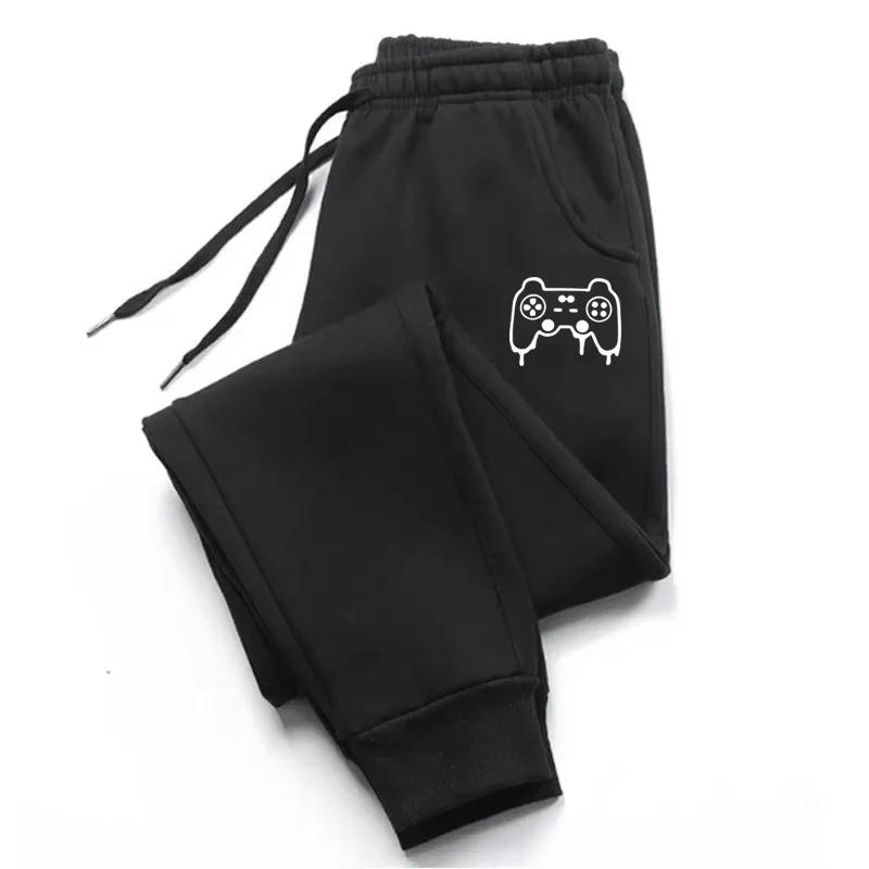 Funny Games Console Printed Pants Men Casual Outdoor Sports Fitness Jogging Long Pants Fashion Drawstring Sweatpants