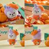 LINE FRIENDS BT21 Anime Kpop 12cm Cooky Shooky Plush Toy Y2K-Style Latest Arrival Cartoon Orange Plush Doll Backpack Keychain