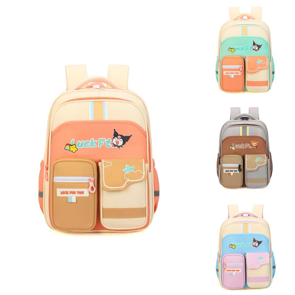 Adorable Multicolor Casual Backpack For Boys And Girls With Large Capacity For School Use