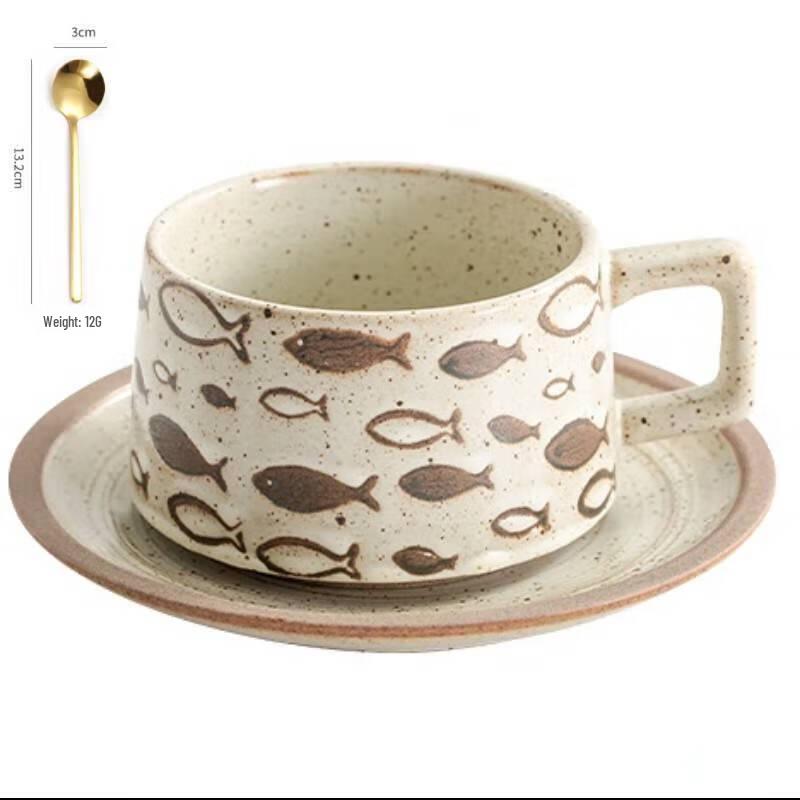 Diborlang Retro Coarse Ceramic Coffee Ware