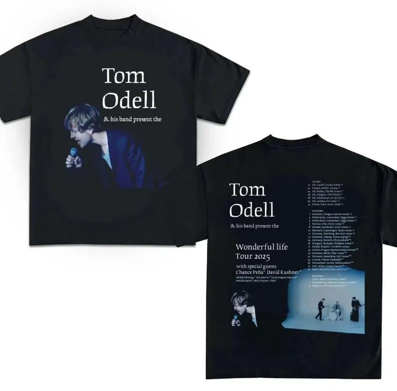

Tom Odell Wonderful Life Tour 2025 T-Shirt – Reprint Fan Tee for Music Lovers Unisex T-Shirt S