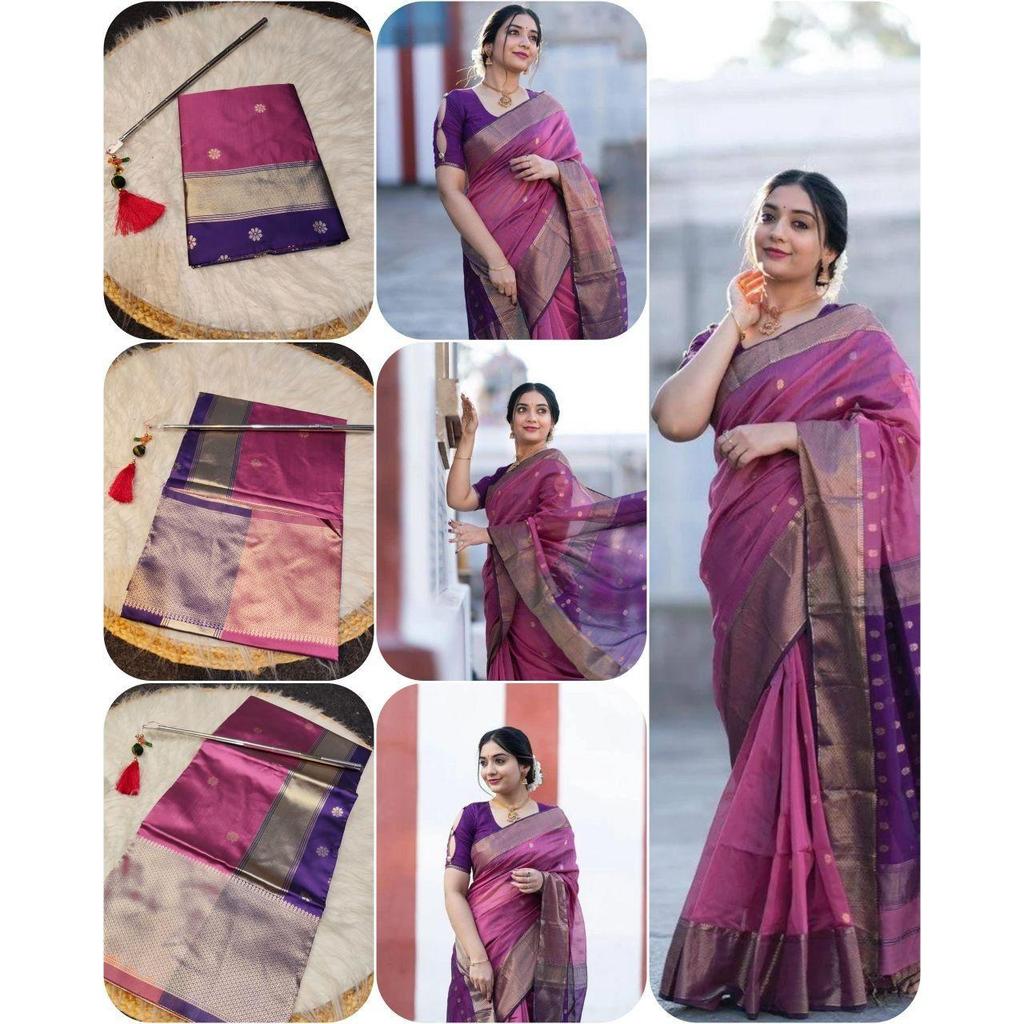 New Launch – Elegant Soft Silk Saree | Royal Jacquard Collection