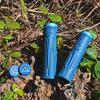 WFS Volatus Single Grips for Mountain City 33mm OD Soft Comfortable 22mm ID Locking Handlebar Grips for 1 Blue Lock-on Bikes, Road, Bike, Ergonomic,