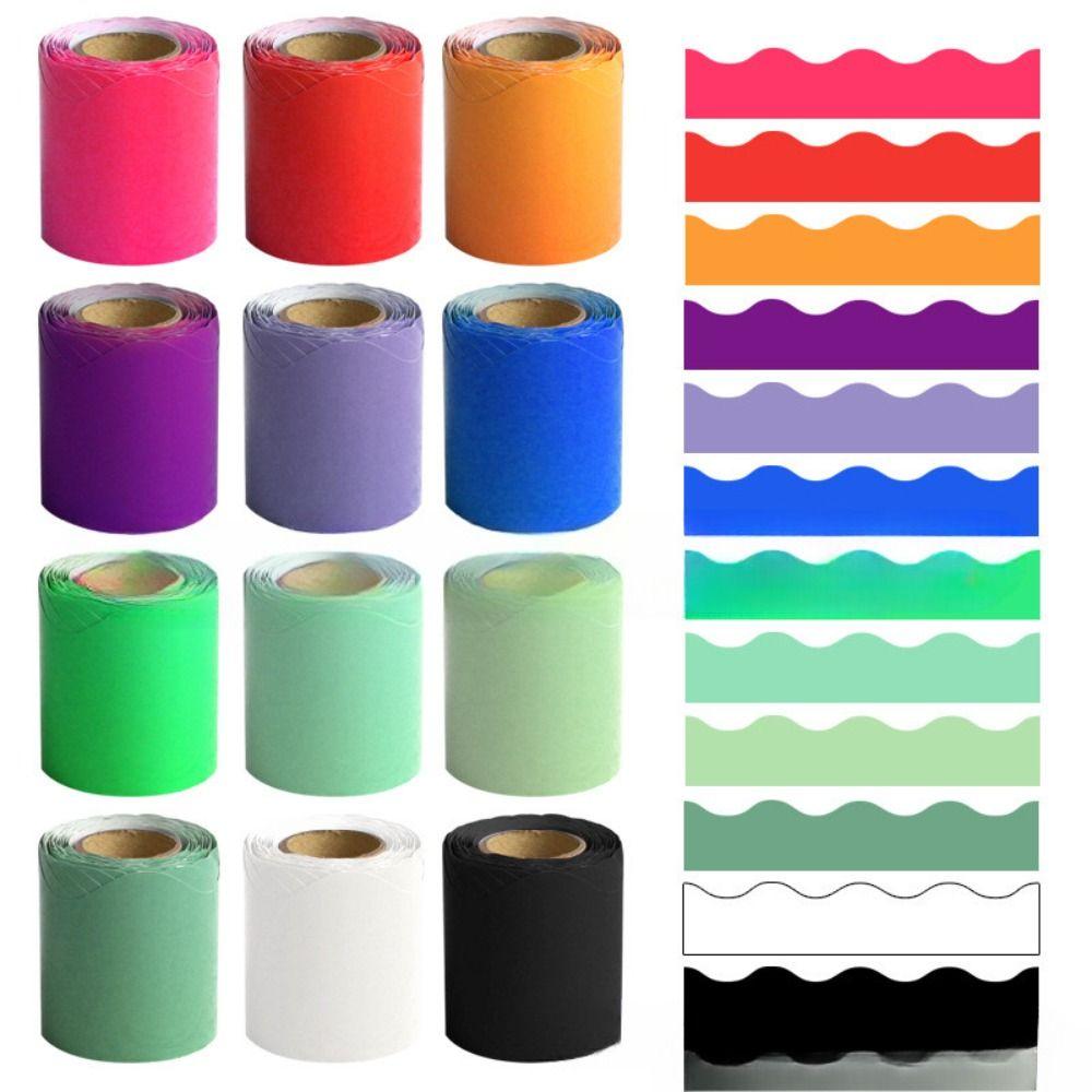 Colored Poster Border Stickers for Classroom Bulletin Board Home Party