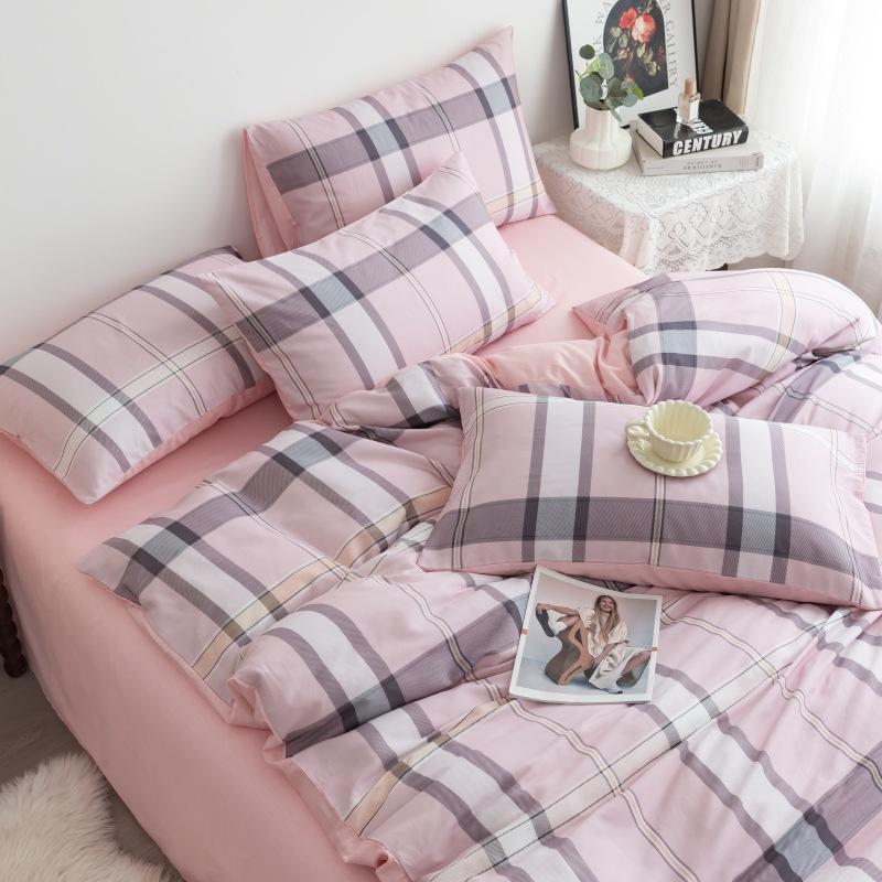 

Flower Print Flat Sheet Bedclothes for Spring Autumn Cotton Breathable Soft Duvet Cover Home Dorm Bedding Set for King Queen Bed 1.2m-150x200cm 3pcs