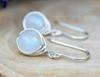 Moonstone Retro Earrings, Punk Style, Rainbow Gemstone Stud Earrings.
