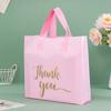 Foreign trade tote bag plastic packaging bag gift bag black thickened tote bag clothing bag packing bag