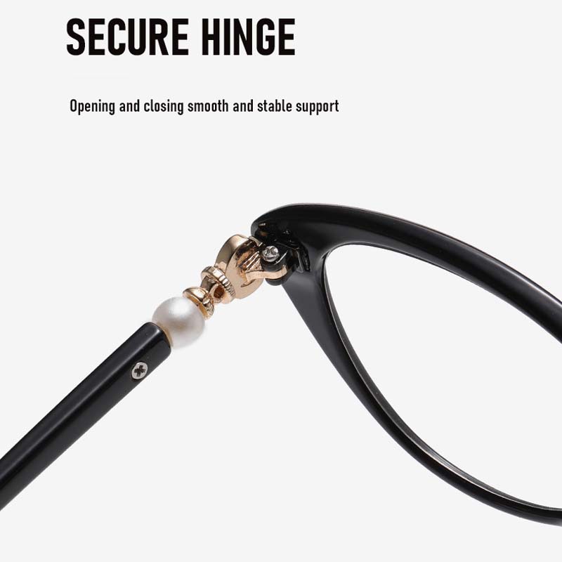 Stylish Cat-Eye Multifocal Blue Light Blocking Reading Glasses with Patterned Design Pochromic Presbyopia Glasses for Women