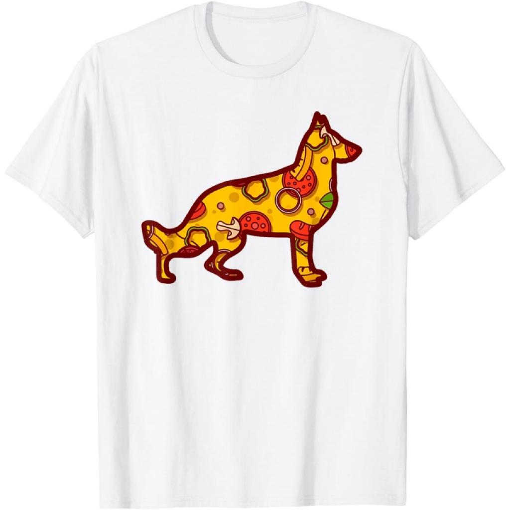 Pizza Dog Funny Pizza German Shepherd Dog T-Shirt