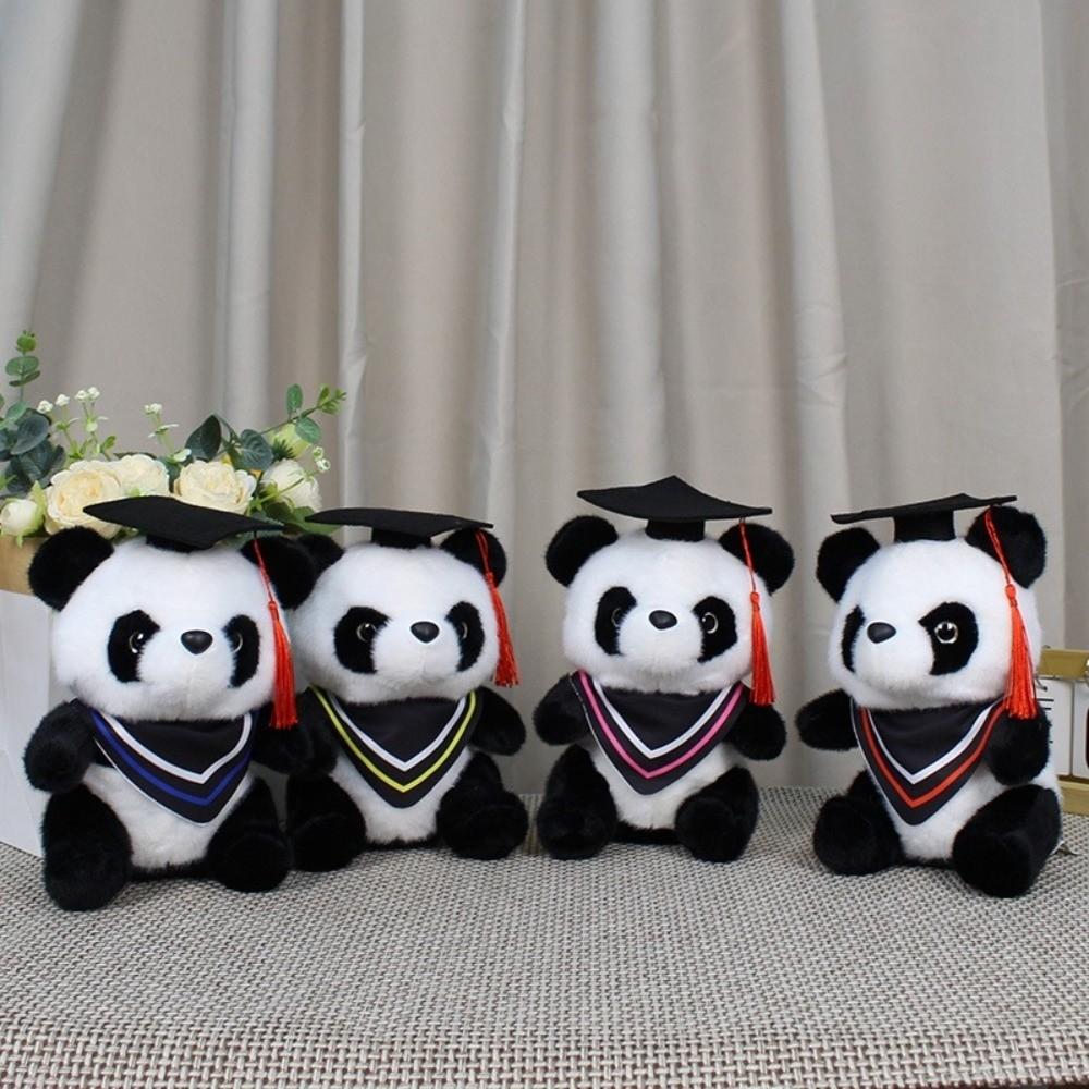 Kawaii Soft Graduation Gift Plush Toy Panda Cartoon Graduate Plush Dolls Stuffed Cute Stuffed Animal Toy Kids Gift