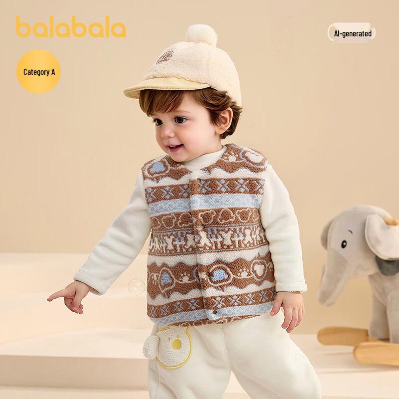 Balabala Winter Lambswool Vest for Kids
