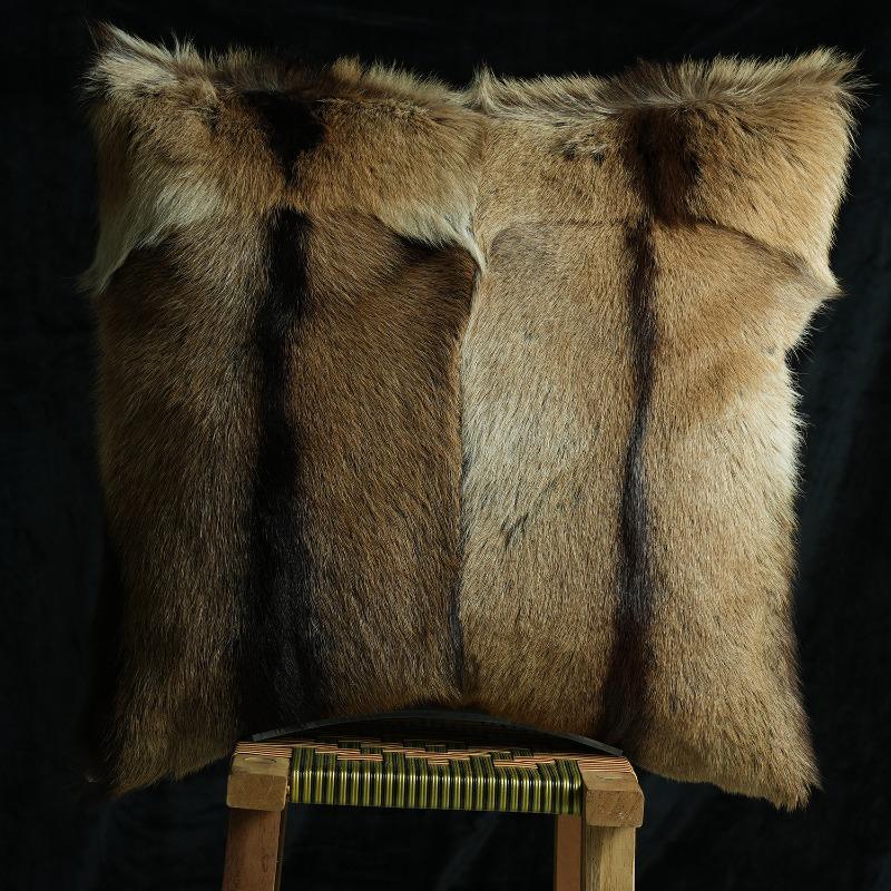 Plush Cow Print Pillowcase 50x50cm Double-sided Cushion Cover Artistic Color-block Throw Pillow Cover Home Decor