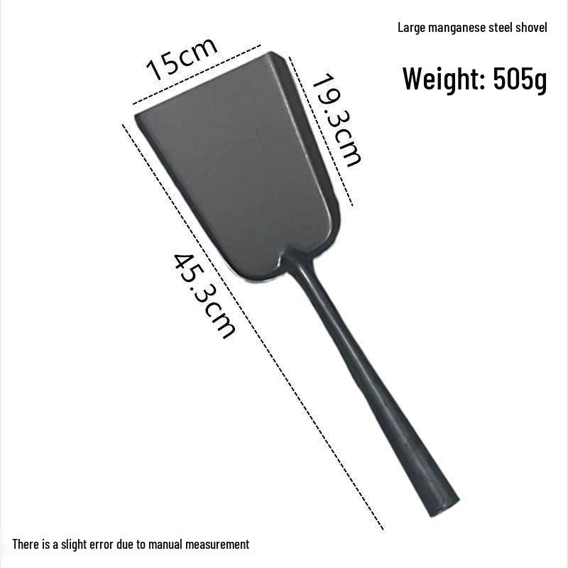 Compacte IJzeren Schep met Lange Steel voor Huisdieren, Vuur en Huishoudelijk Gebruik