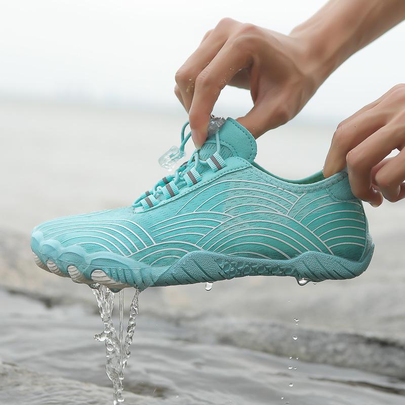 Neue große Wanderschuhe Outdoor Herren- und Damen-Surfschuhe schnelltrocknend Schwimmen rutschfest Paar Wasserschuhe Strand Fünf-Finger-Schuhe