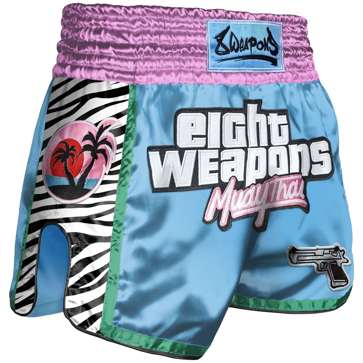 Super Merchant 8 Weapons Muay Thai Shorts Miami Thai M