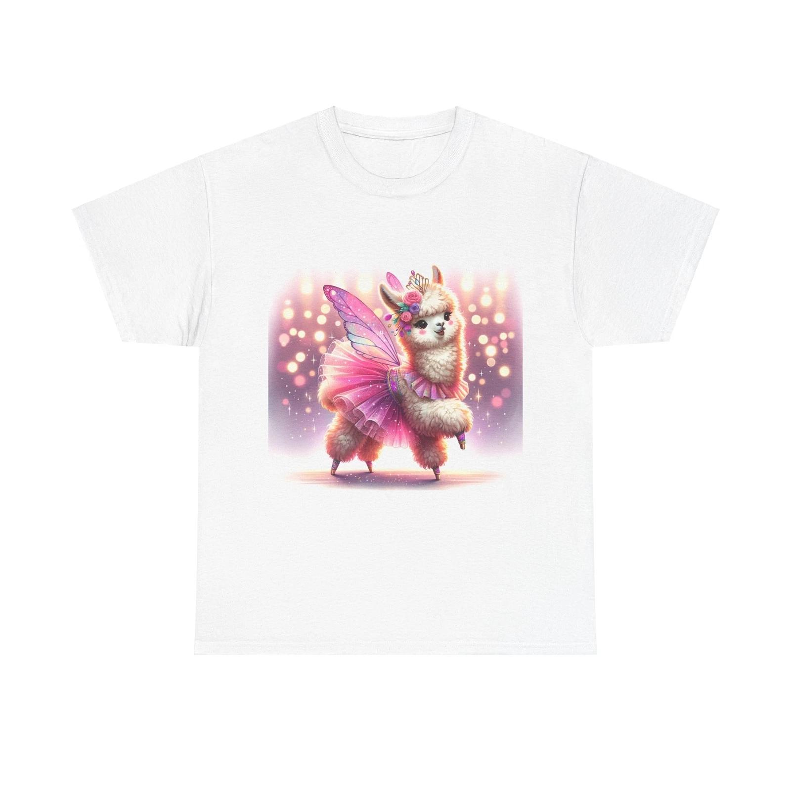 Unisex Adult T Shirt Alpaca Fairy Tutu Dance Art 4XL