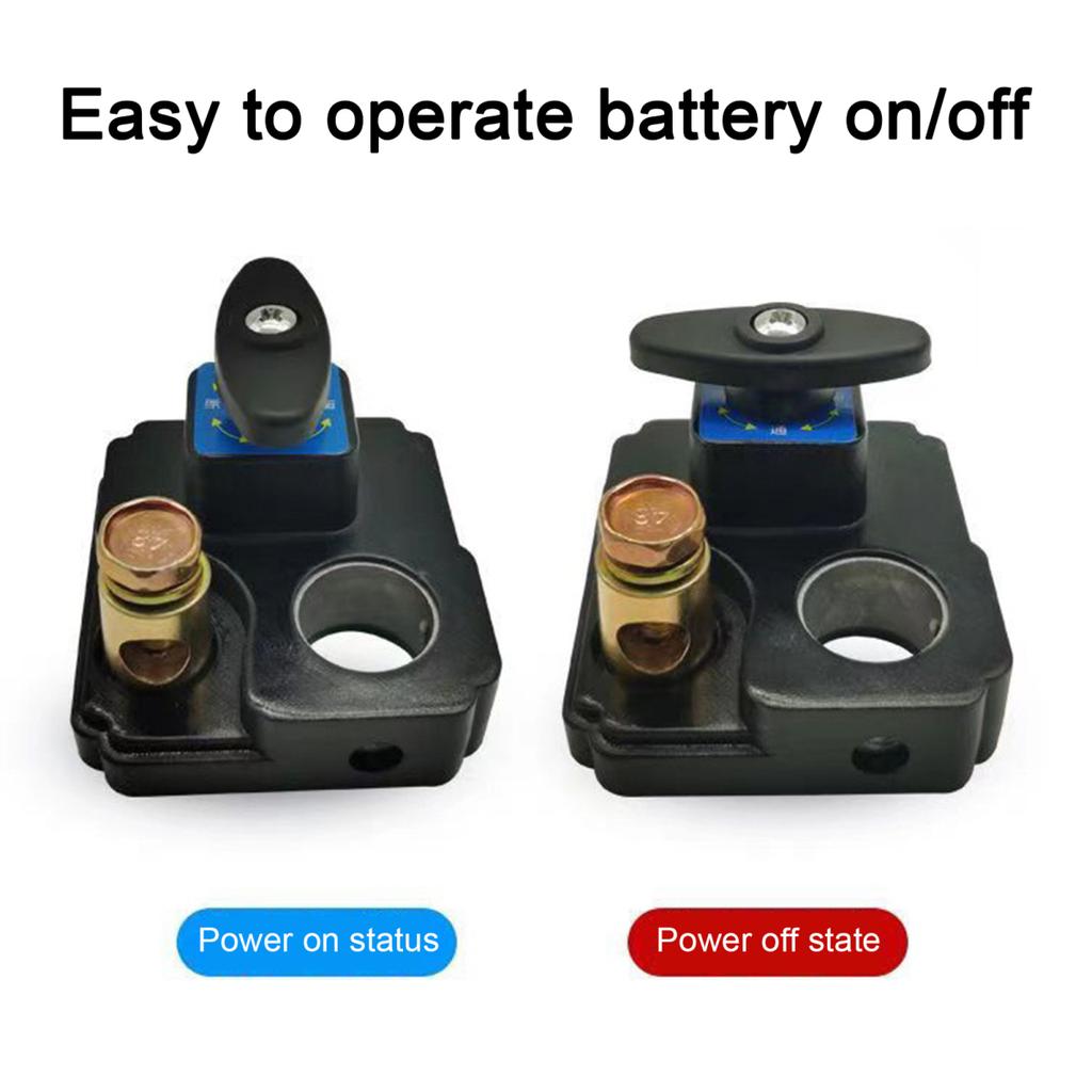 Battery Disconnect Isolator Switch for Car Truck Boat 12V 24V Universals Battery Switches Heavy Duty Power Cut Master Switch Disconnect Isolator