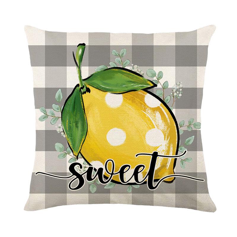 

Новая осенняя наволочка с лимонным принтом для дома, подушка, чехол, подарок, нап, диван, автомобиль, подарок, подушка, подушка для сиденья 45 * 45Cm