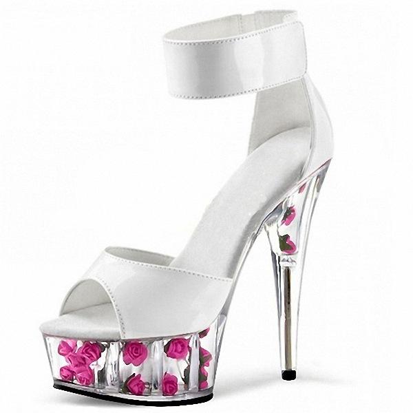 

Романтичные розовые свадебные платья, босоножки с сумочкой на каблуке, с кристаллами, на липучке, каблук 15 см, высокие каблуки 46