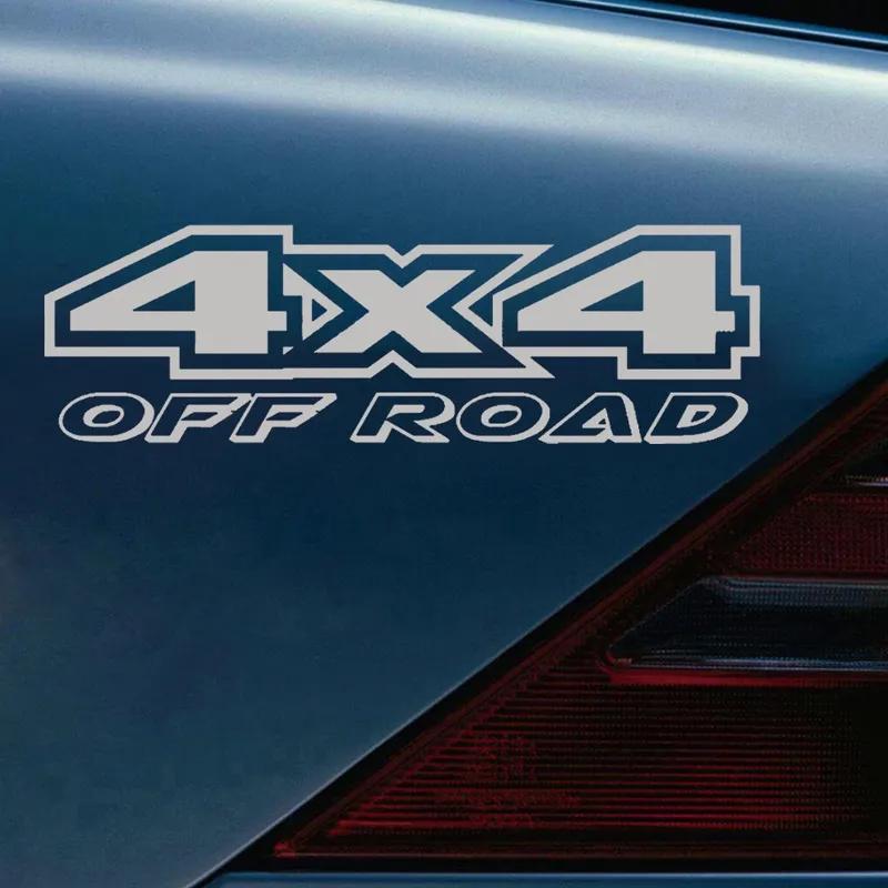 1pc Universal Creative 4×4 Off-road 4WD Reflective Decal Car Sticker Waterproof Window Decor Car Styling Auto Body Decoration