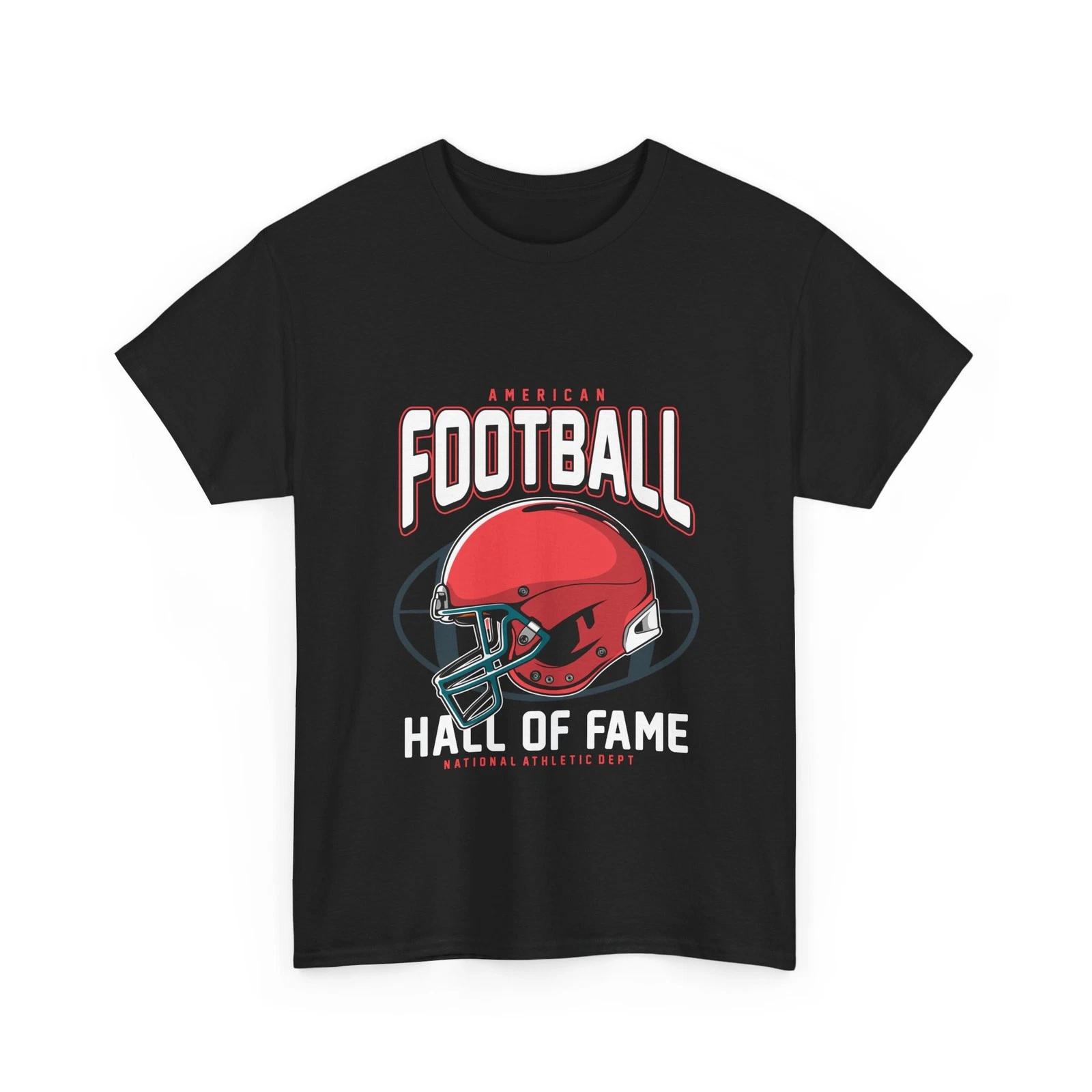 

Football Hall of Fame Helmet T-Shirt | American Football Tee, Shirt Sports Gift L