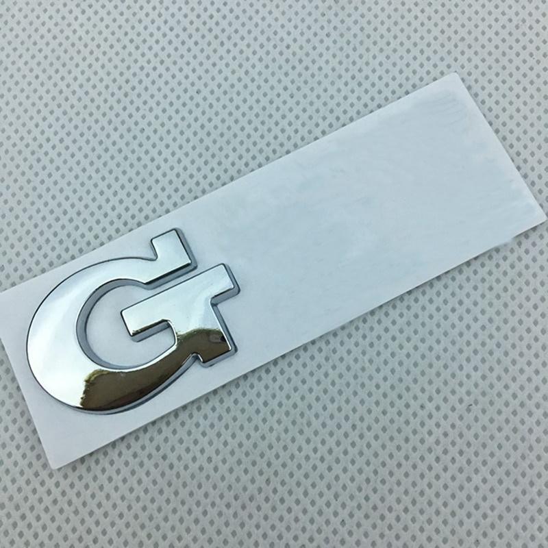 

1Pcs G+T+I Logo Car Sticker Chrome Emblem Decal Badge Sticker Car Styling срібний