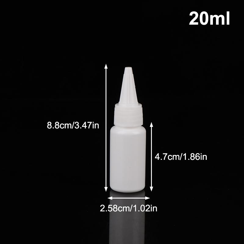5/10/20/30/50/60/100Ml White Squeeze Dropper Empty Bottle With Screw Cap Eyes Liquid Ink Oil Dropper Paint Pigment Bottles