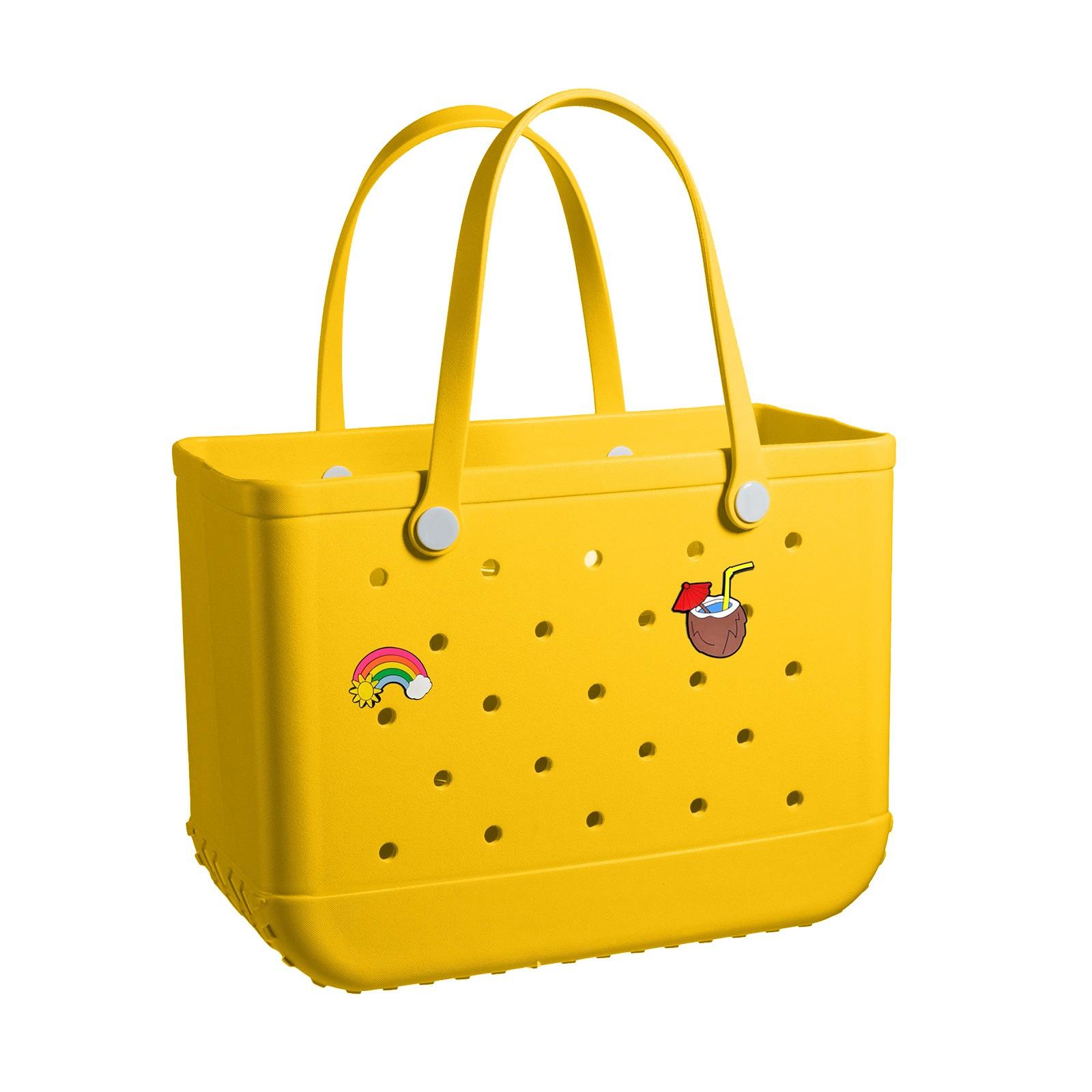 

Сумка Hole Bag Travel Outdoor Водонепроницаемая износостойкая пляжная сумка с наклейками One Size жёлтый