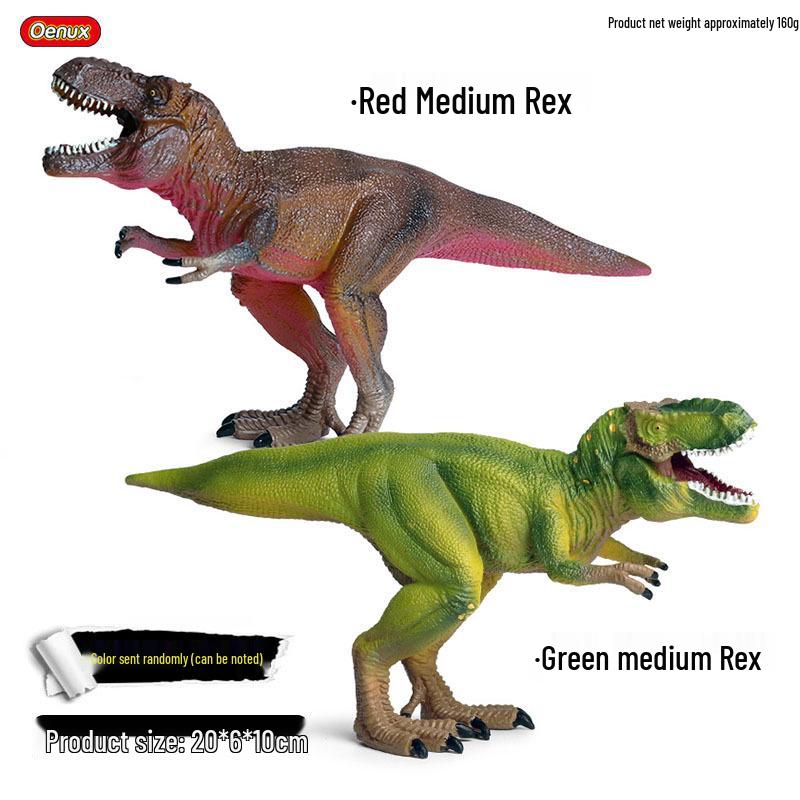 Jurassic Dinosaur Model Set: Double-Crowned Dragon, Pterodactyl, Triceratops, Styracosaurus, T-Rex