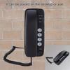 Wall Mount Landline Telephone Extension No Caller ID. Home Phone for Hotel y Family Business Telephone for Hotel and Family.(Black)