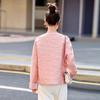Spring 2025 Women's Chinese-Style Jacquard Round Neck Single-Breasted Short Jacket YB8863