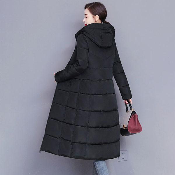 Paltoane de bumbac de lungime medie pentru femei, Paltoane de iarnă, Paltoane plus size, Haine pentru mamă, Îngroșate, Paltoane lungi peste genunchi