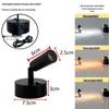 Wireless Jewelry Display Spotlights for Cabinets and Desktops