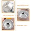 Cake Pan Mold Donut Flat Baking Mini Angel Food Silver Aluminum Alloy for Kitchen