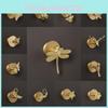 Gancho Decorativo de Hoja de Ginkgo de Cobre, Pájaro Ángel, Animal, Planta, con Soporte Adhesivo Para Entrada del Hogar y Decoración de Dormitorio