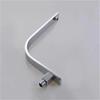 Black / Chrome Wall Mounted High Rise Shower Arm and Flange , Square Shower Riser Rain