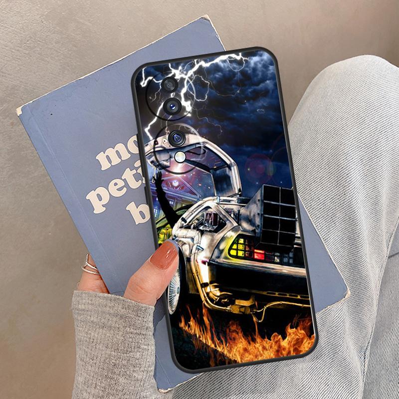 Back To the Future DeLorean Case For Honor Magic 5 6 7 8 Pro Cover For Honor 200 400 Lite 50 70 90 X8a X8b X9a X9b X9c