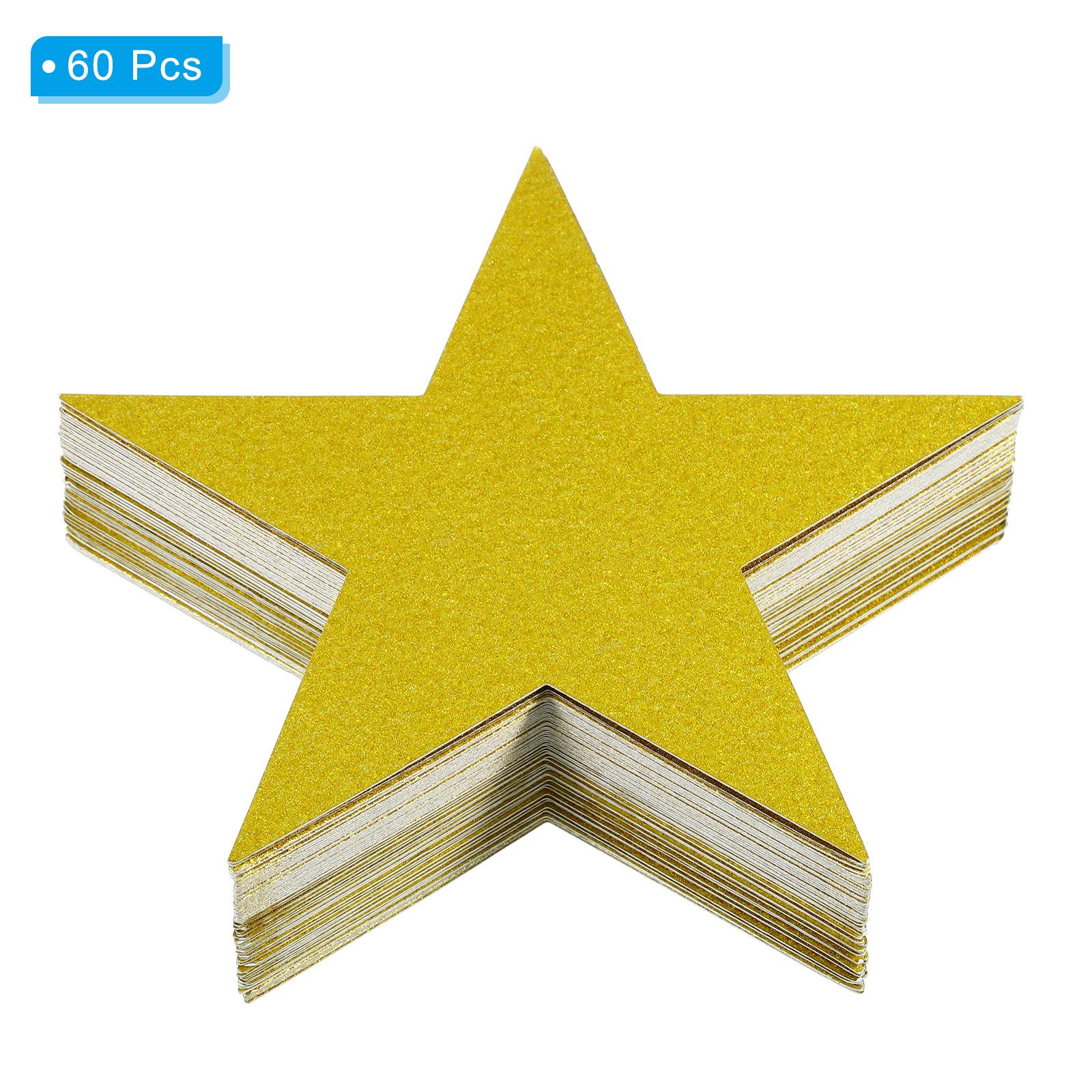 

Cutouts Double Printed Paper Glitter Star Confetti Cutouts Cardboard Stars for Bulletin Board Classroom Party 48/60/150pcs