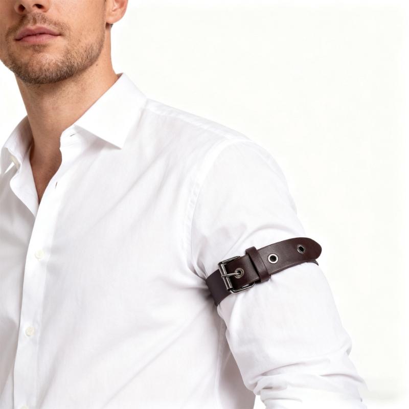 Men Women Shirt Stay Best Belt Adjustable PU Belt Belt Look Neat Stretchy Metal Armbands Locking