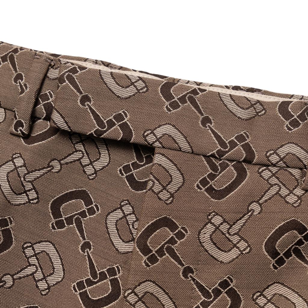 GUCCI Maxi Horsebit-motif Tailored Trousers 720965-ZAKIV-9549