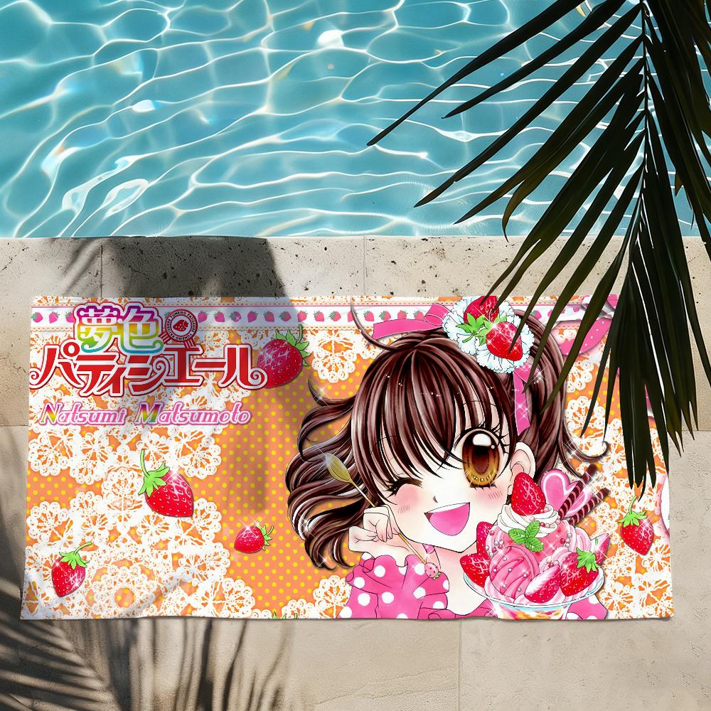 Classic Anime Y-Yumeiro Patissiere Girl Towel Shower Sauna Travel Spa Quick Dry Gym Accessories Soft Large Beach Towels