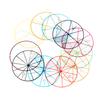 12Pcs Numbered Fractions Circles Chips Mathematics Learning Education Kids Toy