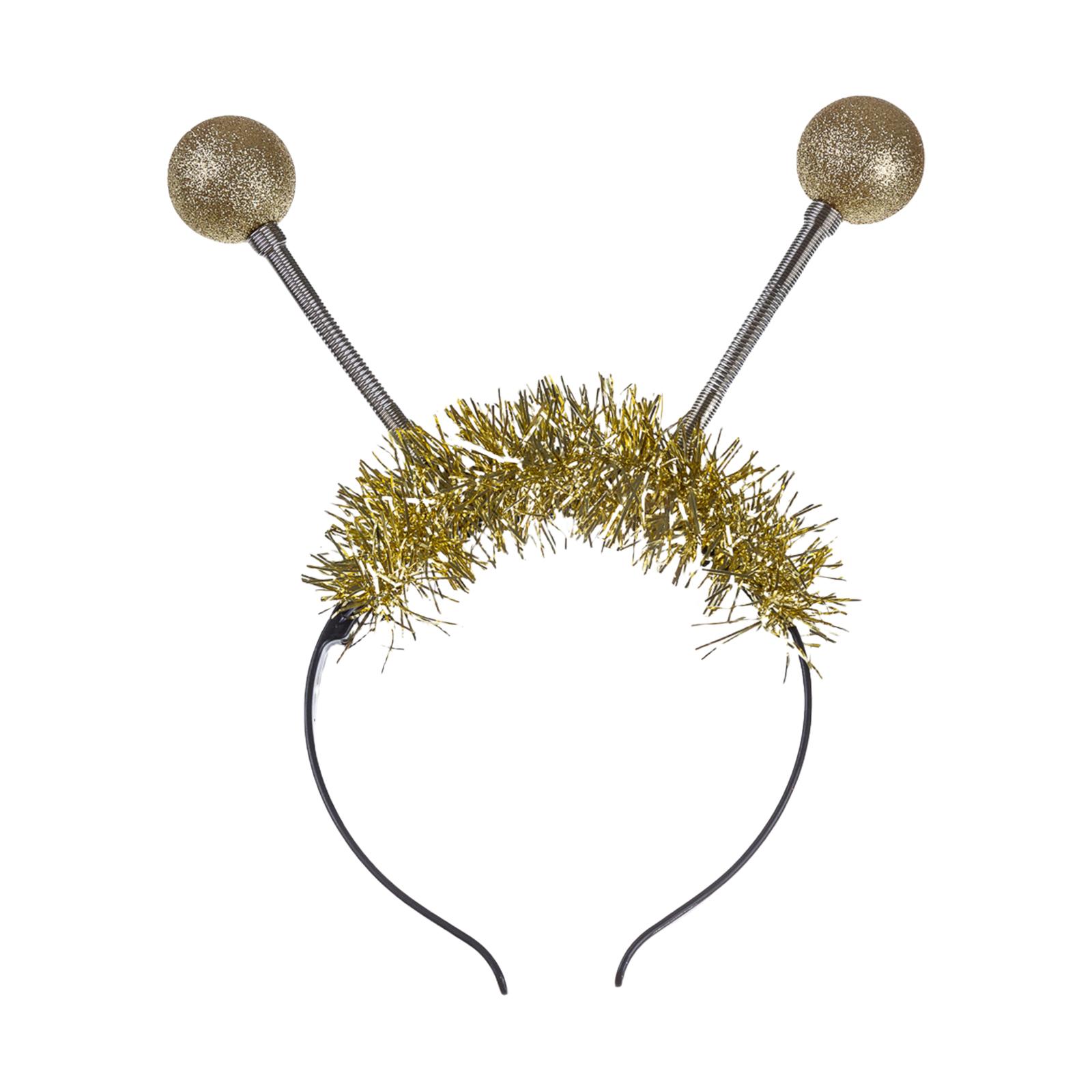 

Светящийся в темноте ободок с инопланетным дизайном и шариками на пружинках, украшение для волос, головные уборы для Хэллоуина и праздников