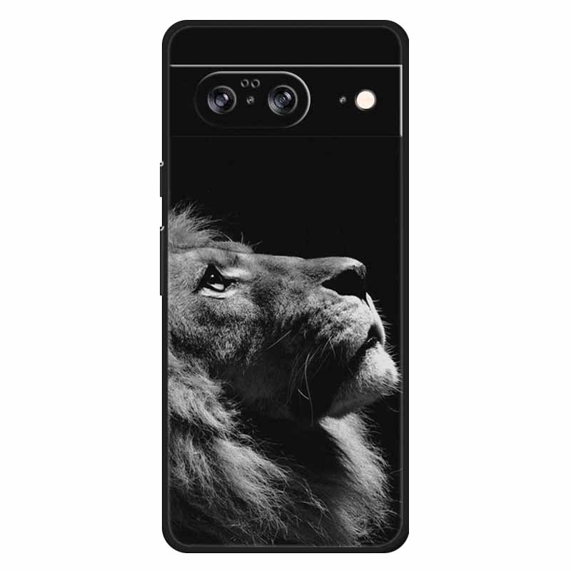 Für Google Pixel 8 / 8pro Hülle Weiches Silikon Löwe Eule Luxuriöse Rückabdeckungen Für Google Pixel 8 Pro Hüllen Pixel8 Cartoon Schalen
