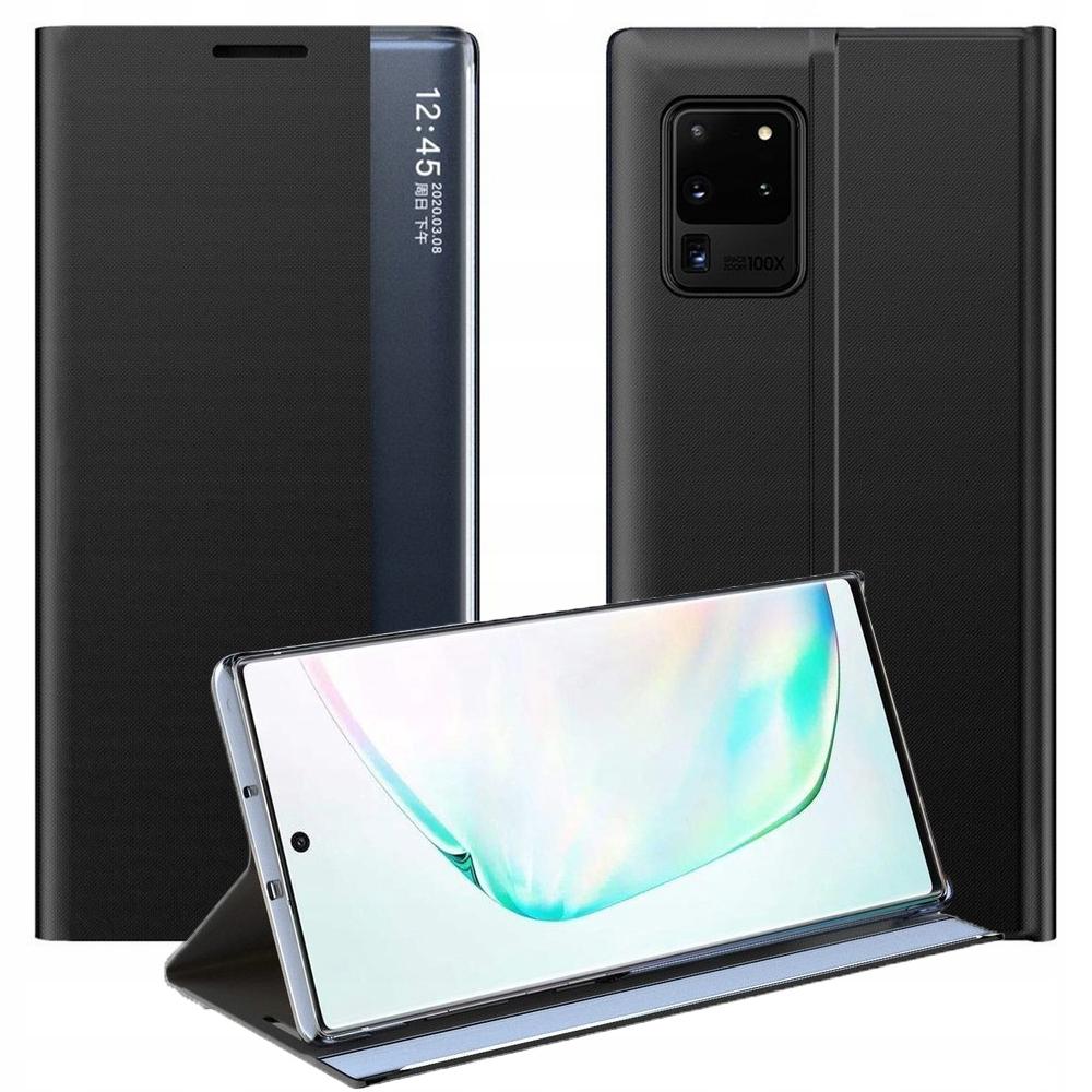 New Sleep Case Pokrowiec Etui Z Klapką Z Funkcją Podstawki Samsung Galaxy A72 4G Czarny
